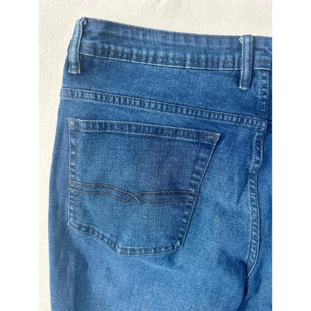 Buffalo David Bitton Mens Blue Straight Leg‎ Jeans Medium Wash Denim Pants 36x30